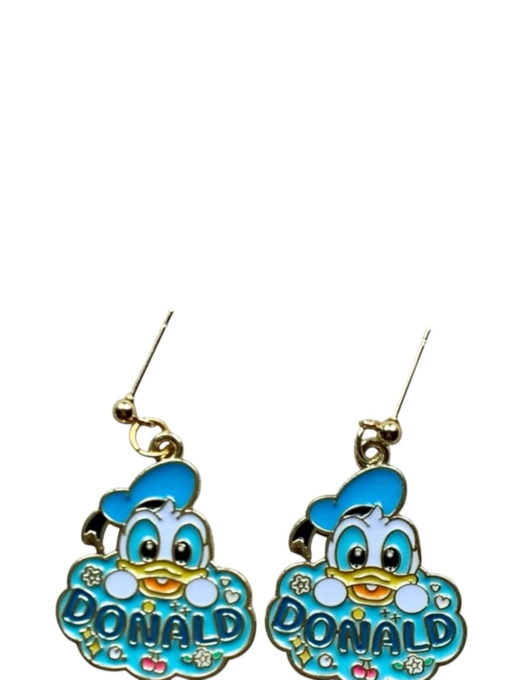 Donald Duck Blue and Gold earrings Disney